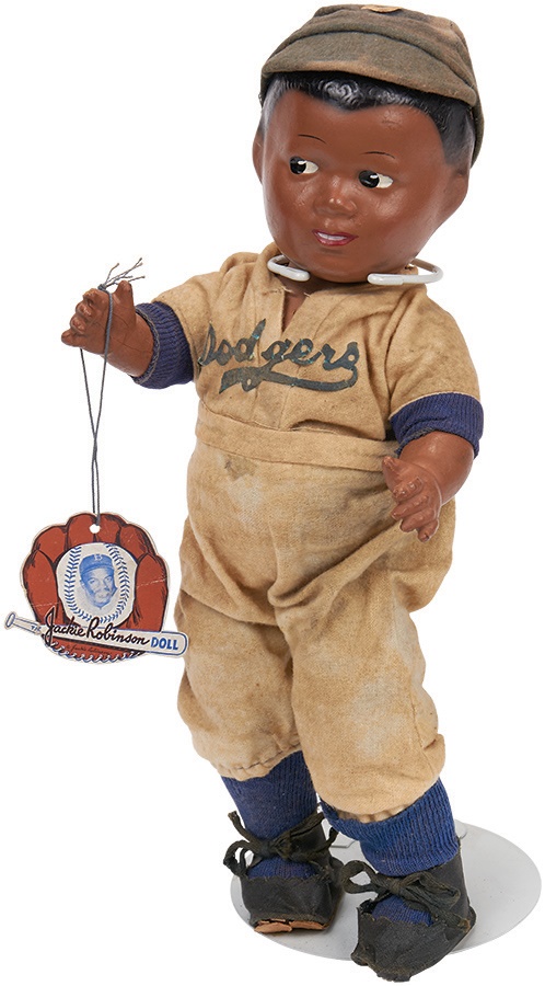 Jackie Robinson & Brooklyn Dodgers - 1949 Jackie Robinson Doll with Original Hang Tag