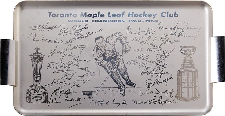 Hockey - 1962-63 Toronto Maple Leafs World Champions Presentational Tray