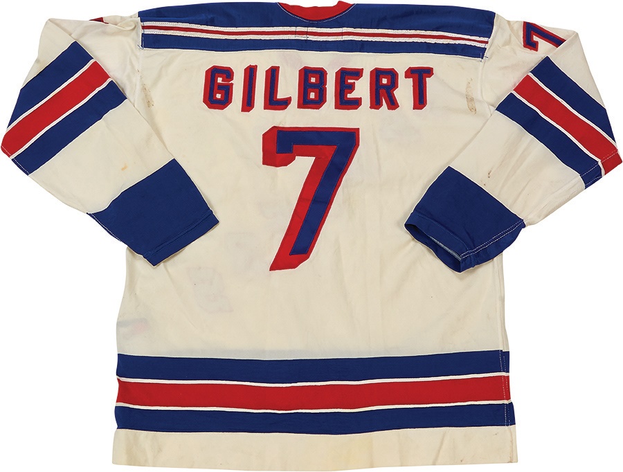 Hockey - 1970s Rod Gilbert Game Worn New York Rangers Jersey