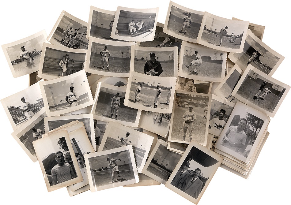 Jackie Robinson & Brooklyn Dodgers - Brooklyn Dodgers Snapshot Photo Collection of 98 (ex-Sal Larocca)