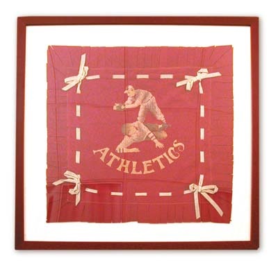 - 1910s "Athletics" Pennant/Pillow Cover