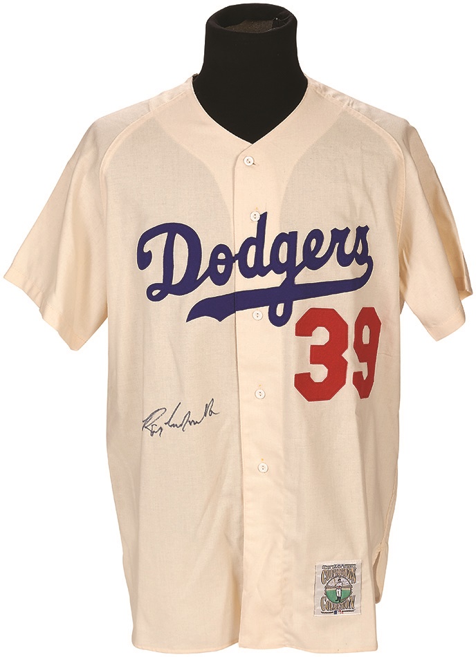 Jackie Robinson & Brooklyn Dodgers - Roy Campanella Signed Brooklyn Dodgers Jersey