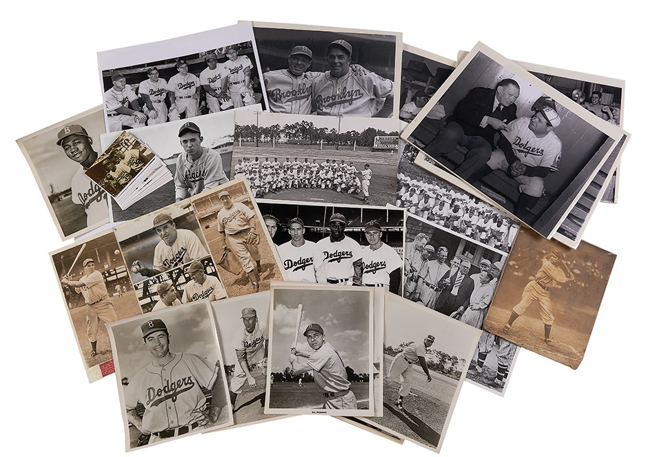 Jackie Robinson & Brooklyn Dodgers - Brooklyn Dodger Photographs (ex- Sal LaRocca) 38 Pieces