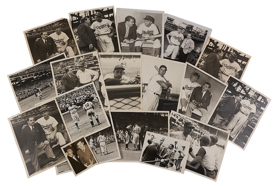 Jackie Robinson & Brooklyn Dodgers - The "Leo" Brooklyn Dodgers Vintage Signed Photographs (ex- Sal LaRocca)