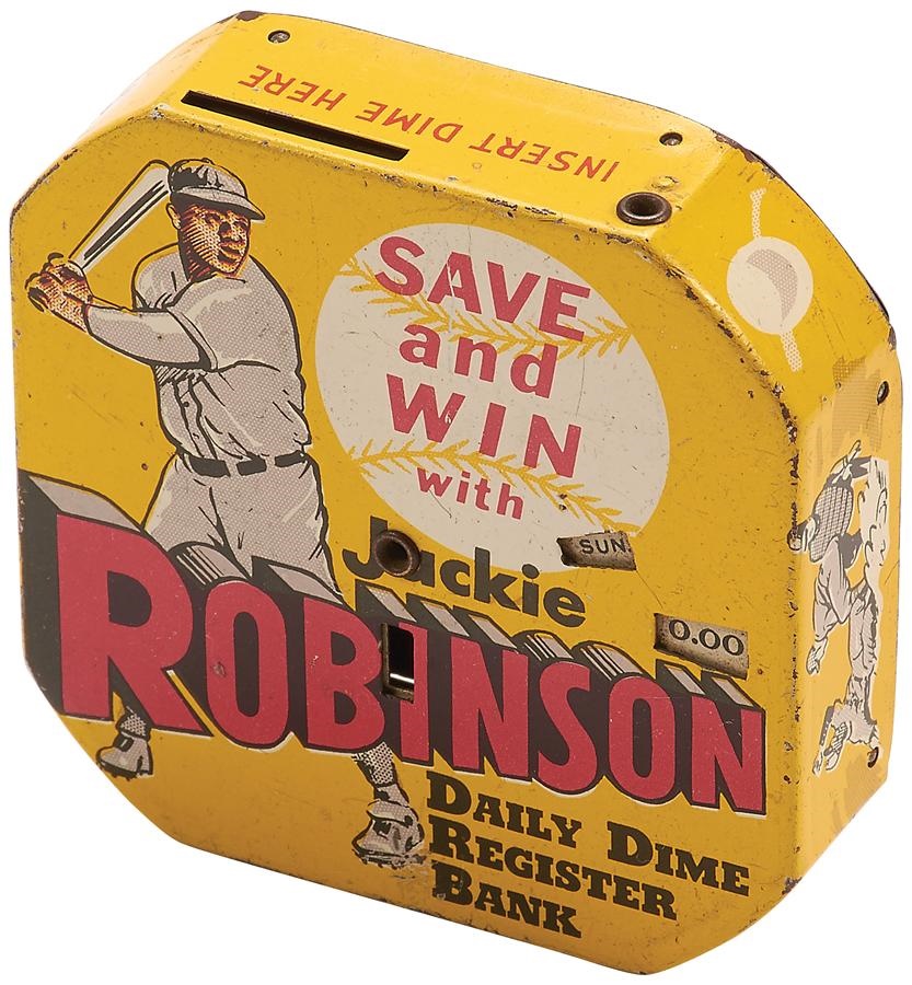 Jackie Robinson & Brooklyn Dodgers - Jackie Robinson's Personal Dime Register Bank (Rachel Robinson LOA)