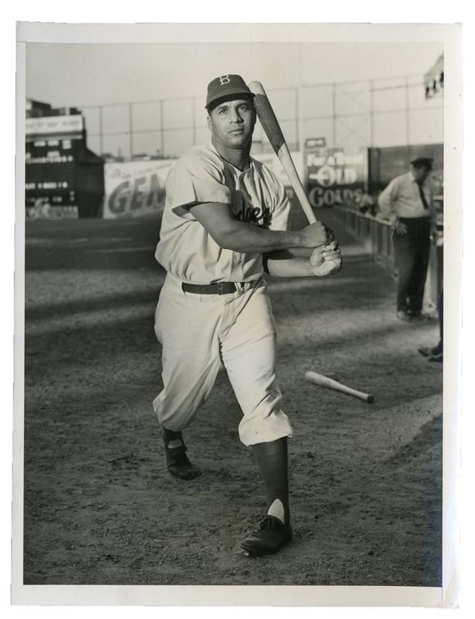 Jackie Robinson & Brooklyn Dodgers - 1948 Roy Campanella Rookie Photo