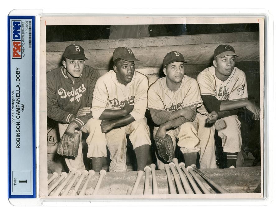 Jackie Robinson & Brooklyn Dodgers - 1948 Jackie Robinson All Stars Press Photo