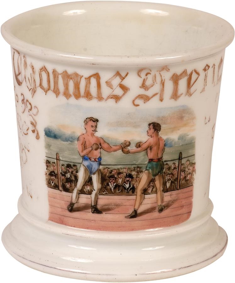 - 19th Century Boxing Occupational Shaving Mug
