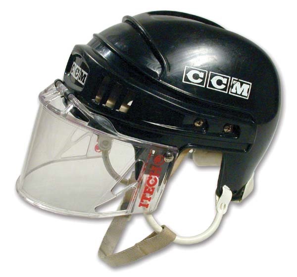 Equipment - 1990’s Ray Bourque Game Worn Boston Bruins Helmet