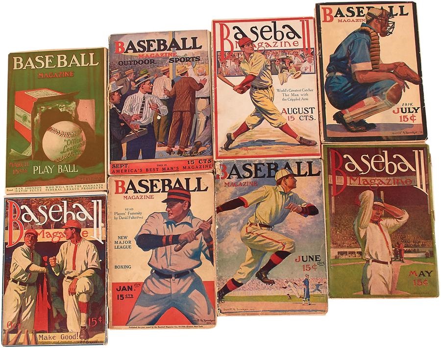 Baseball Magazine Collection - 1914 Baseball Magazines (8)