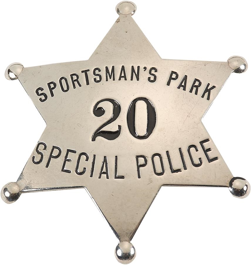 - 1930s Sportsman's Park "Special Police" Badge