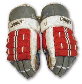 Equipment - Rod Gilbert Game Worn NY Rangers Gloves
