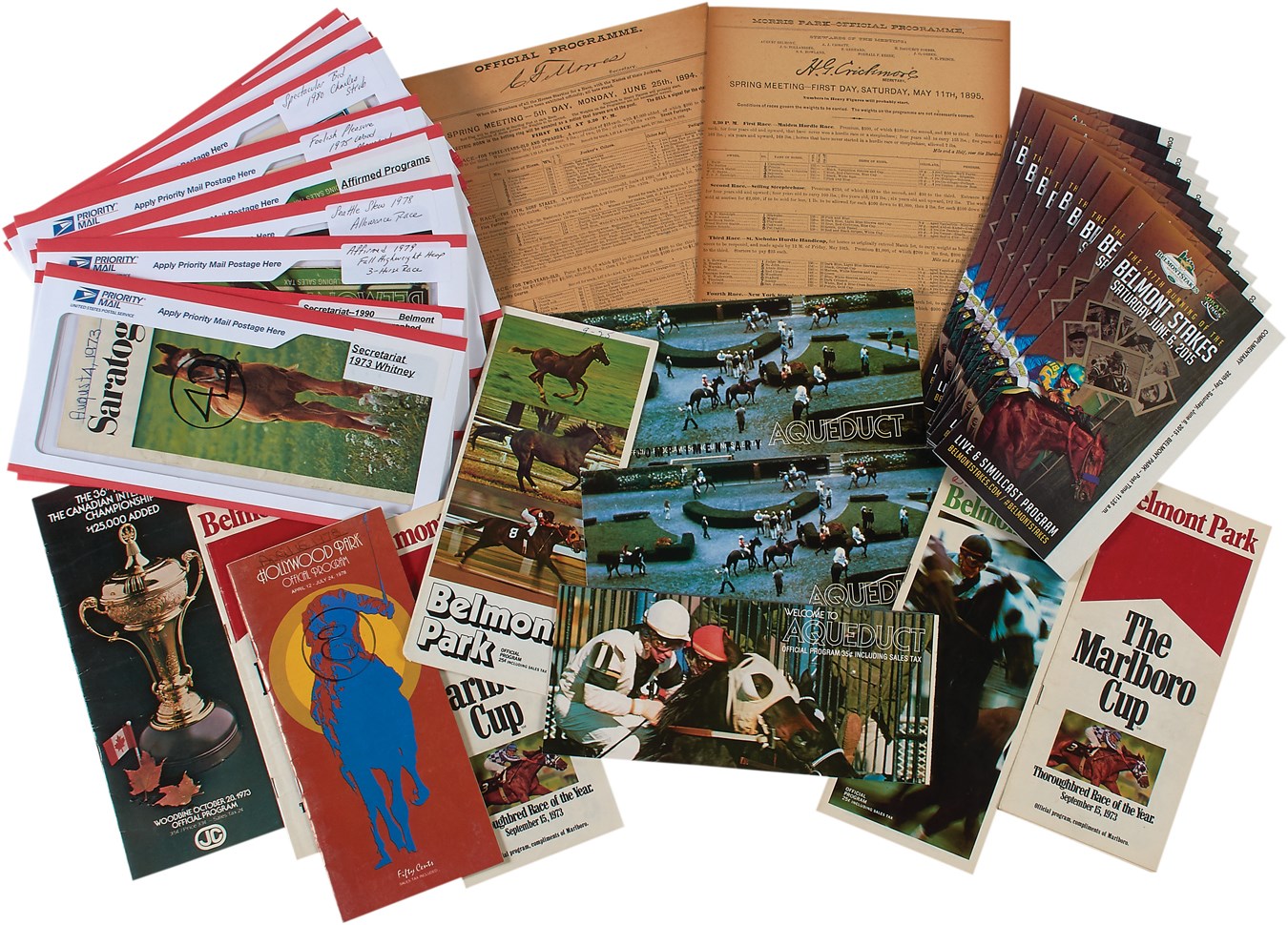 - Important Horse Racing Program Collection - with Seabiscuit, Secretariat, War Admiral (700+)