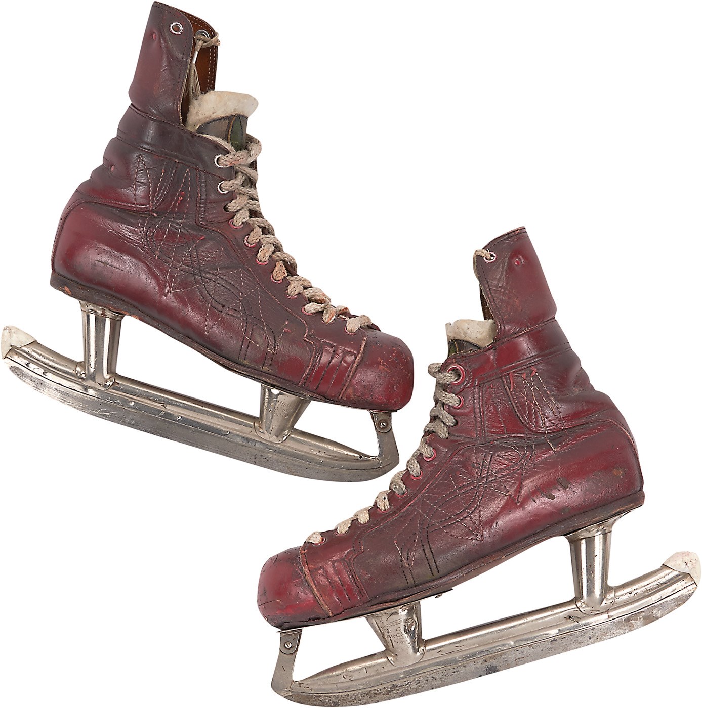 Hockey - Historic 1965 Gordie Howe Game Worn Skates From Hockey Pioneer Lefty Wilson