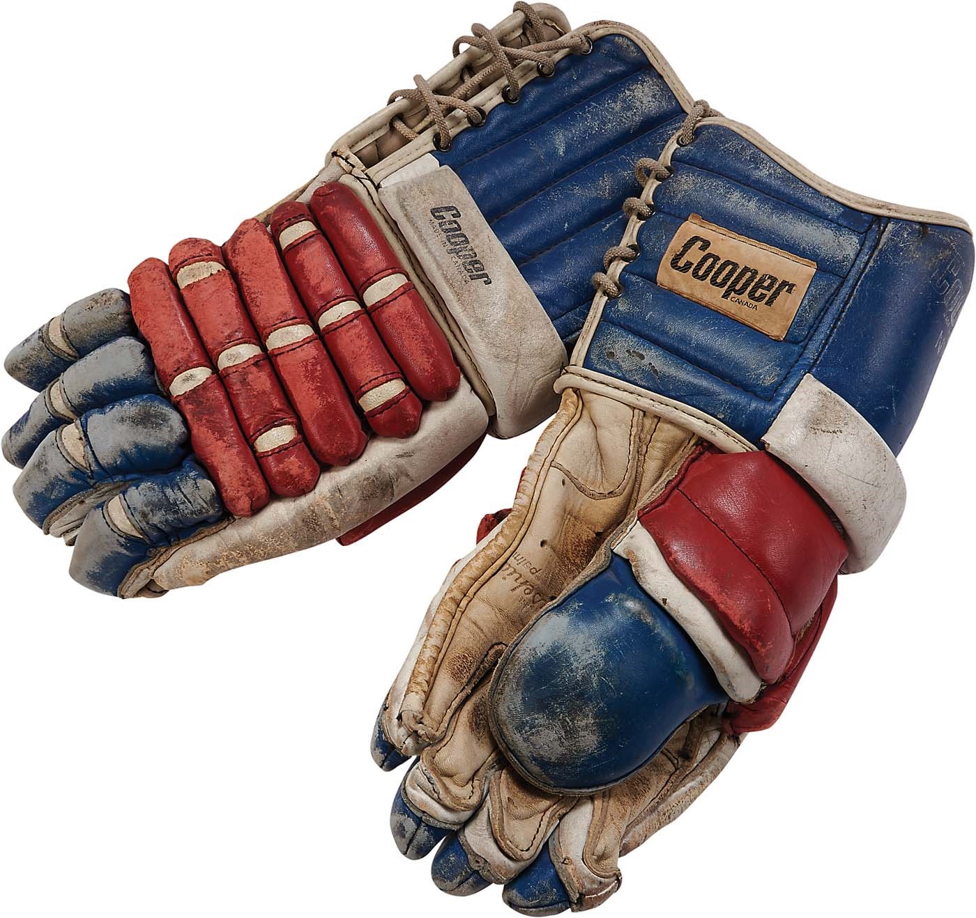 Hockey - 1960s-70s Rod Gilbert Game Worn Rangers Gloves