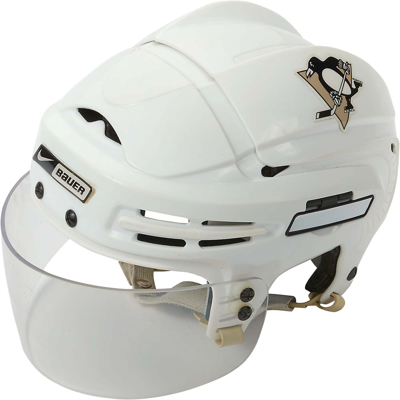 Hockey - 2009 Sergei Gonchar Game Worn Stanley Cup Finals Penguins Helmet (Photo-Matched)