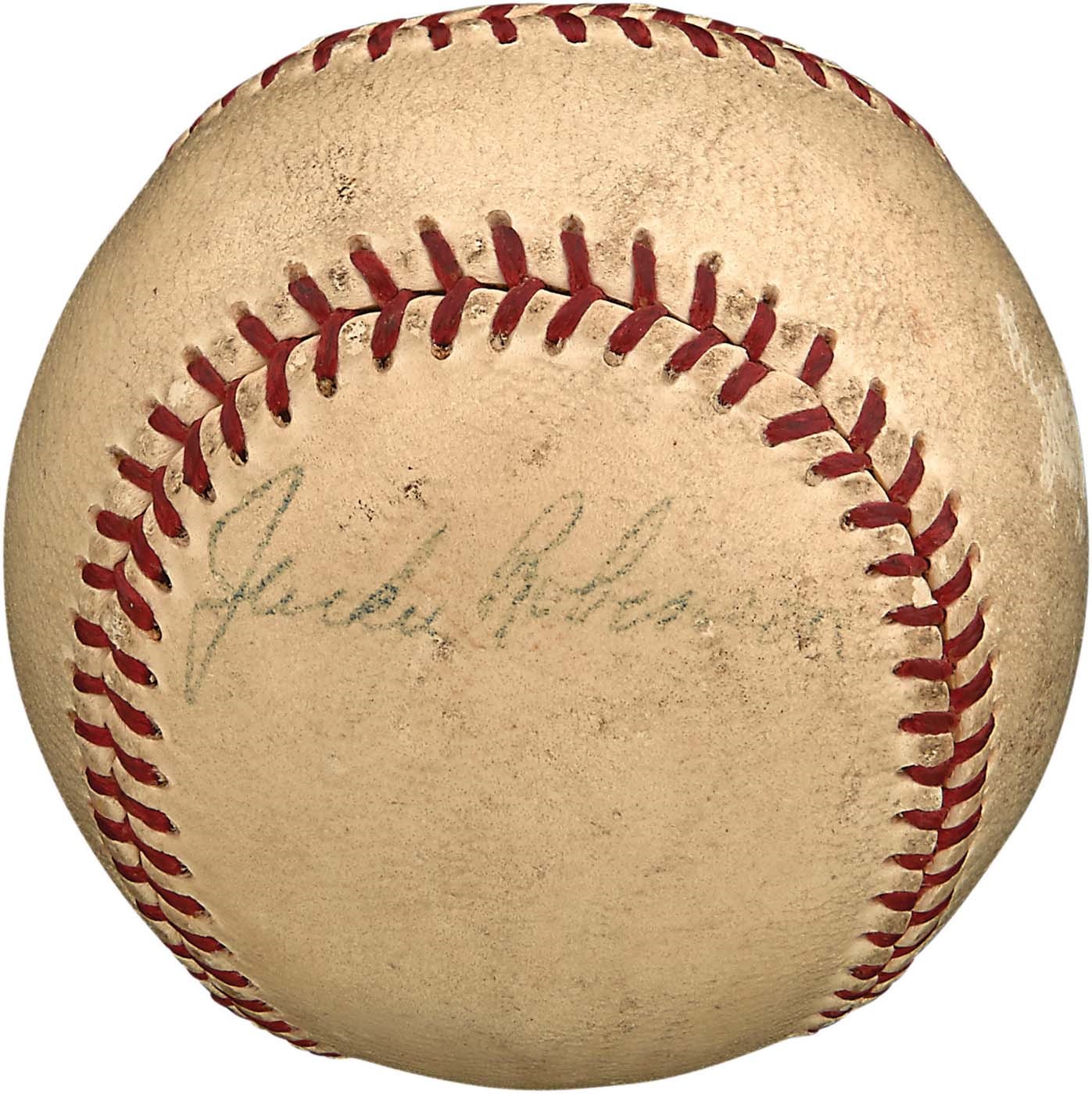 Jackie Robinson & Brooklyn Dodgers - 1950s Jackie Robinson All Stars Signed Baseball (PSA)