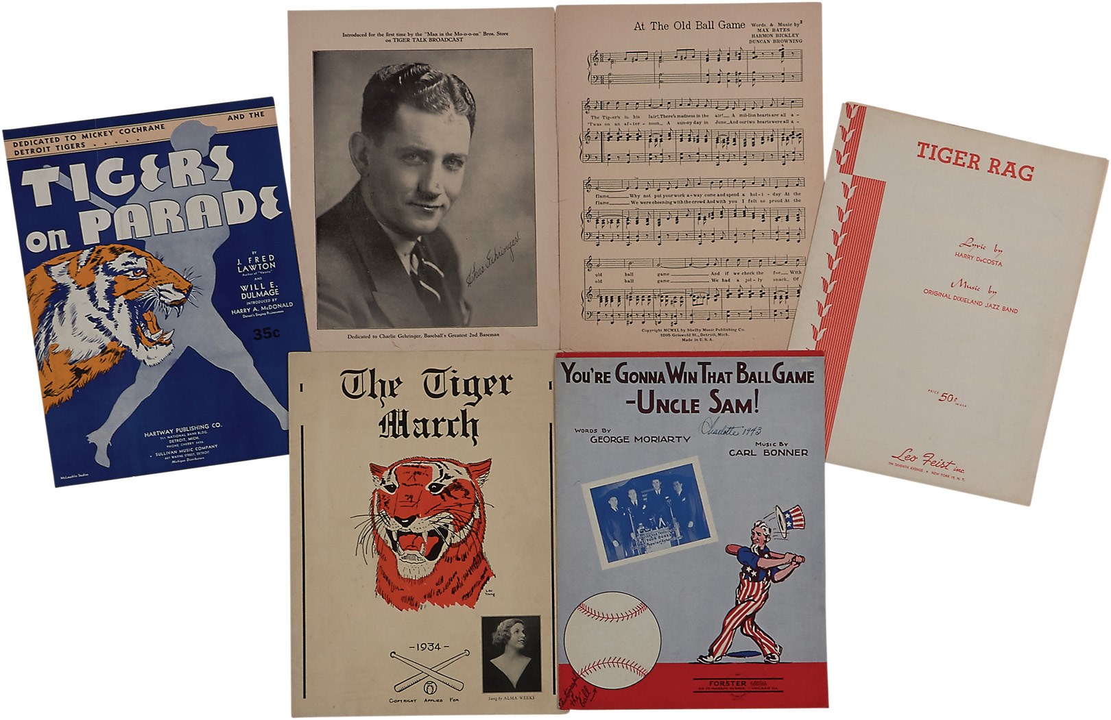 - 1930s-40s Detroit Tigers Sheet Music (5)