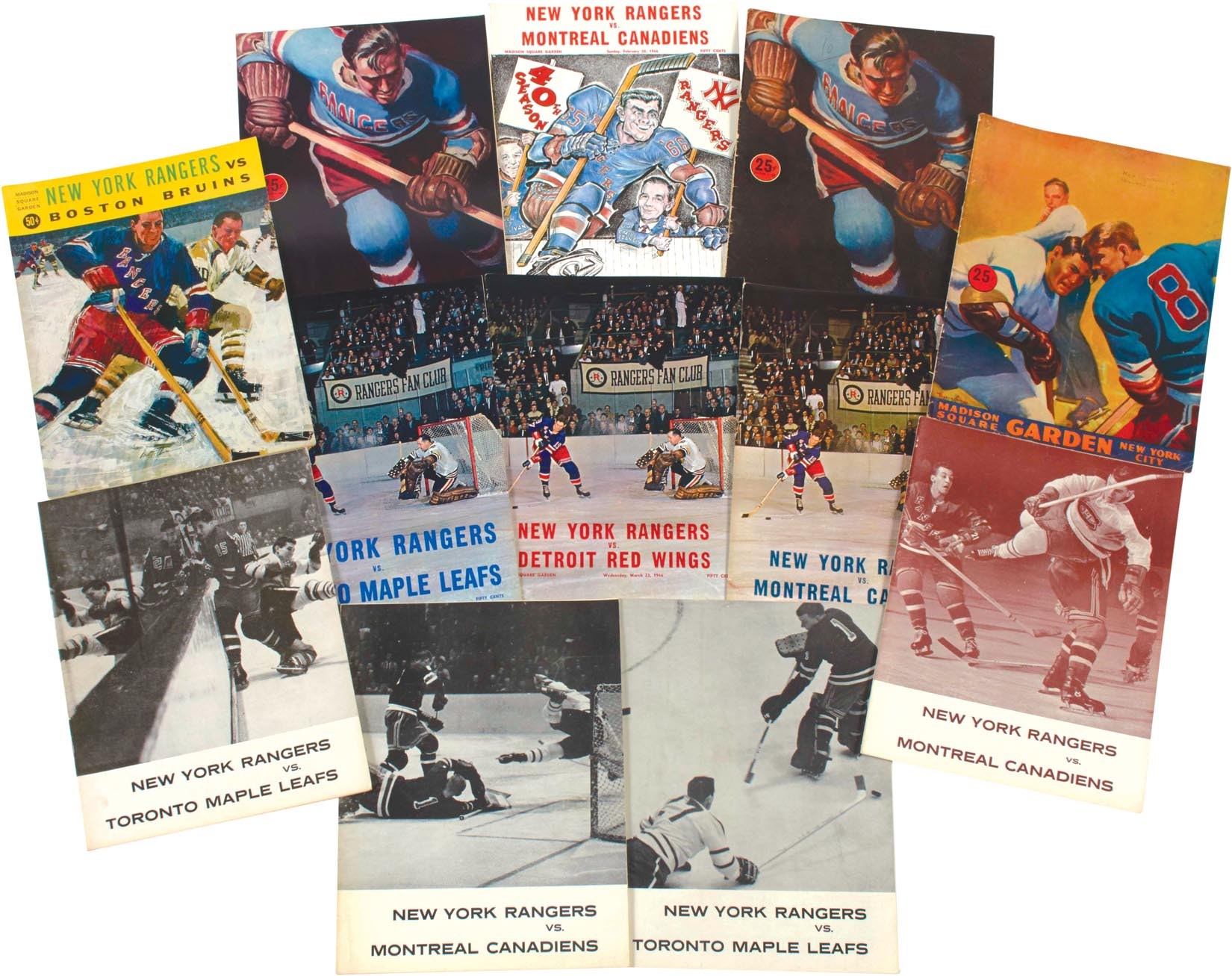 Hockey - 1940s-80s New York Rangers Program Collection (55+)