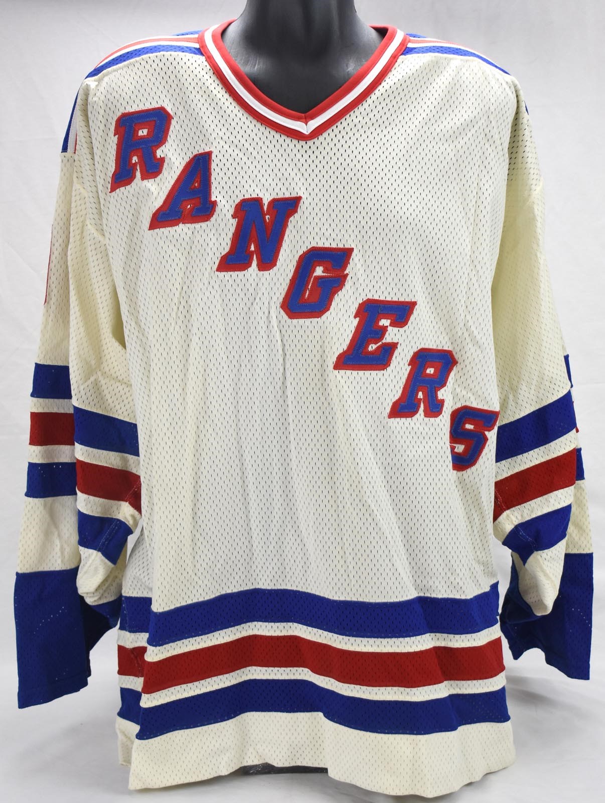 Hockey - Circa 1990-91 Bernie Nicholls Game Issued #9 Rangers Jersey - Retired Number