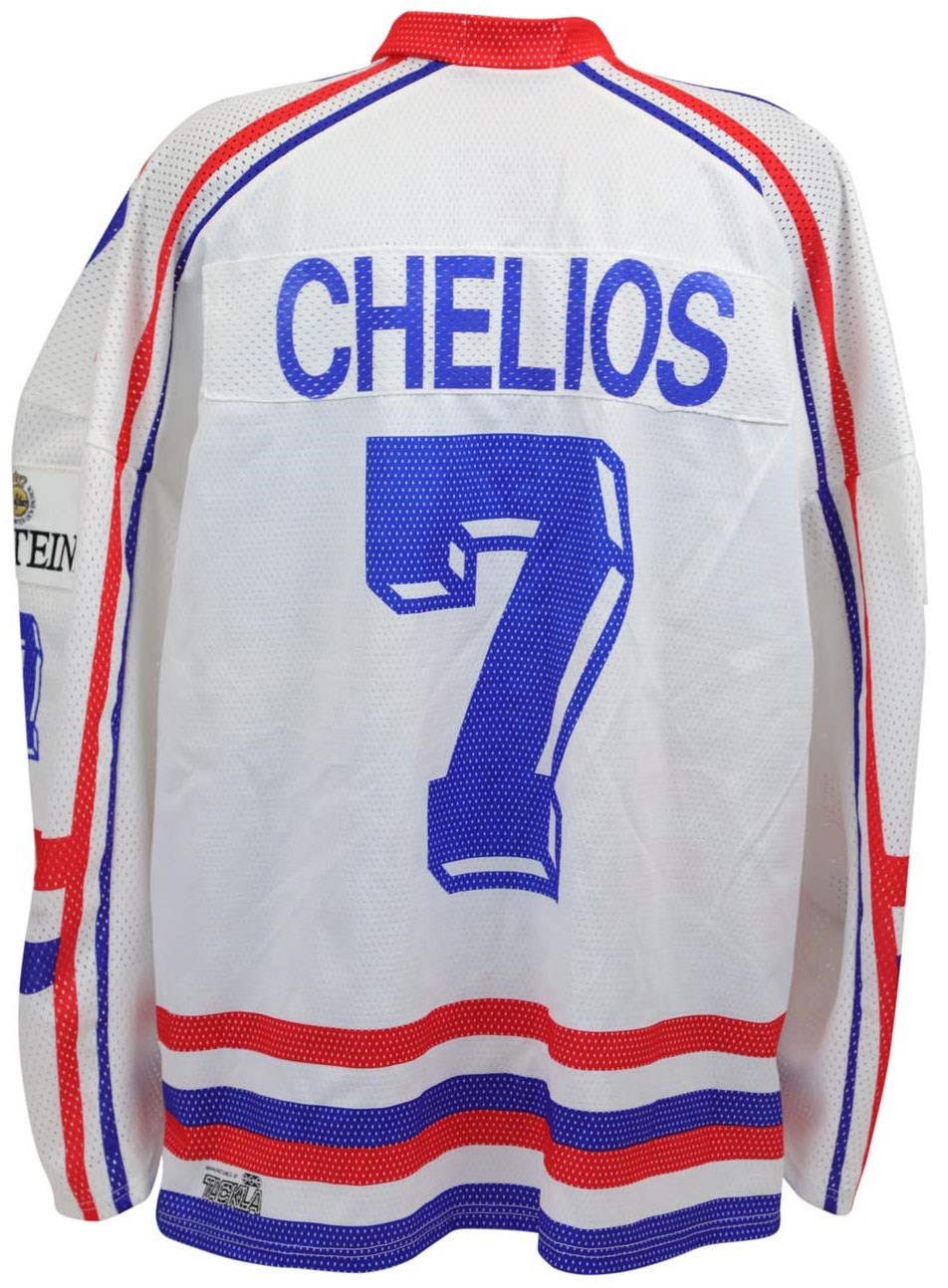 Hockey - 1994 Chris Chelios World Ice Hockey Championships Game Worn Jersey