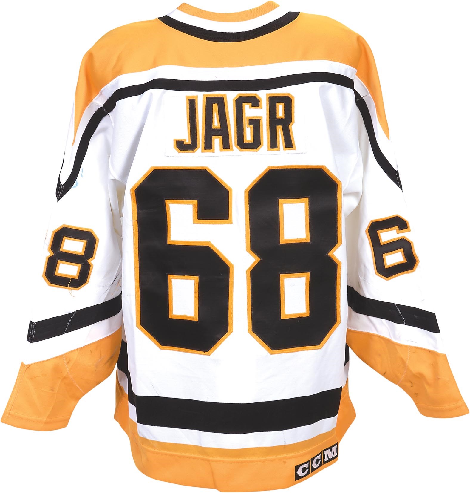 Hockey - 1992-93 Jaromir Jagr Pittsburgh Penguins Game Worn Home Jersey