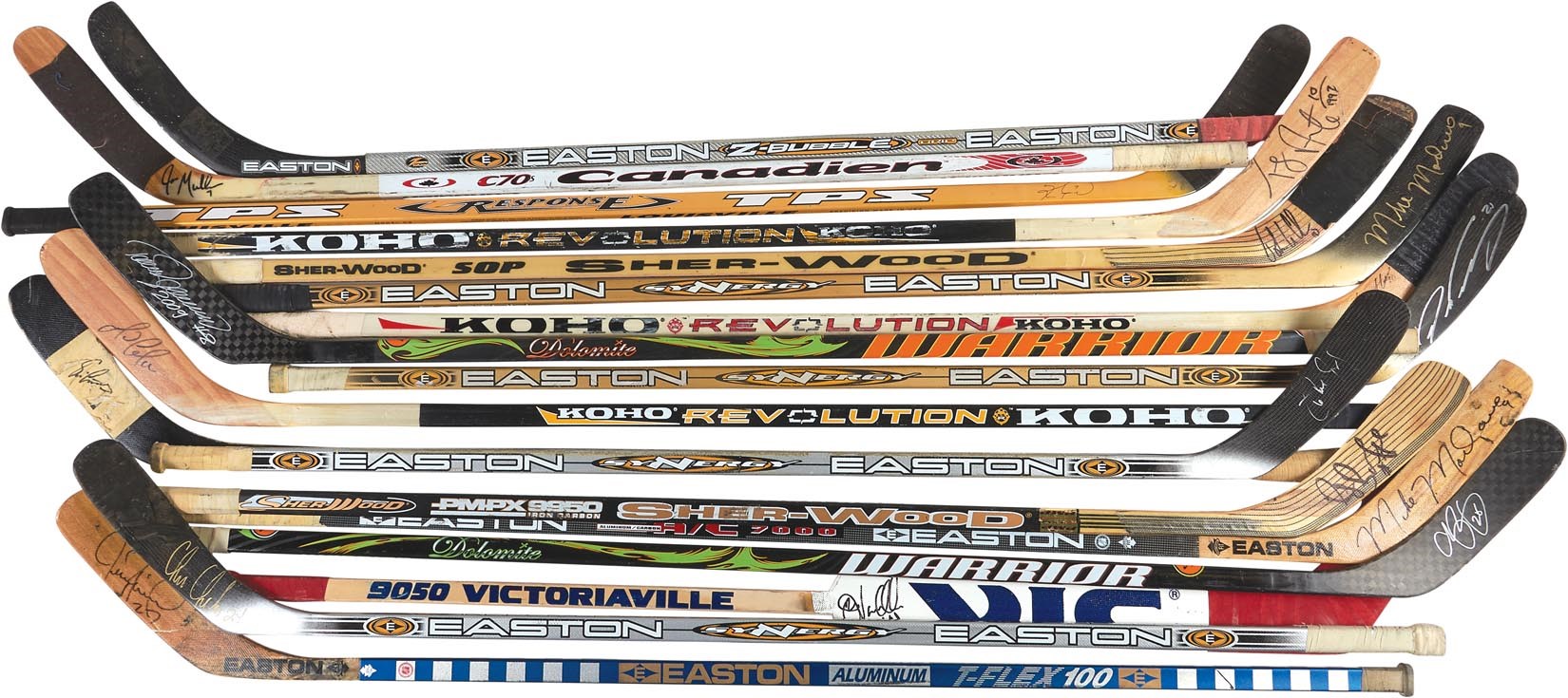 Hockey - Great Hockey Hall of Famers and Superstars Game Used Sticks (18)