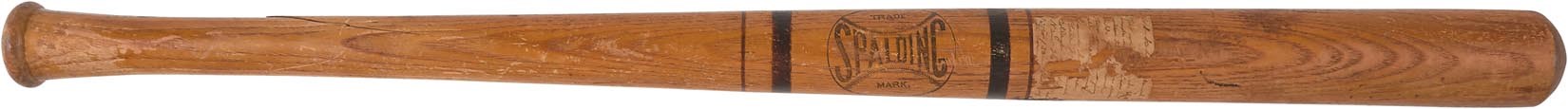 Early Baseball - 1880s Spalding Bat w/Earliest Known Use of the Term Memorabilia (Samuel M. Chase Collection)