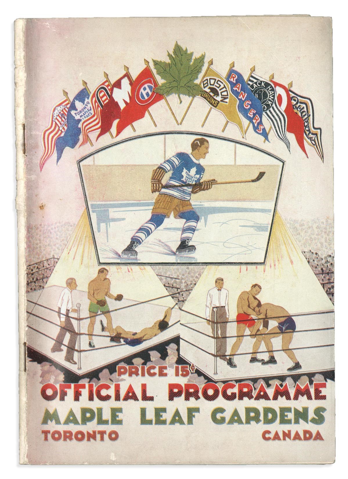 Hockey - 1931 Maple Leaf Gardens First Game Program