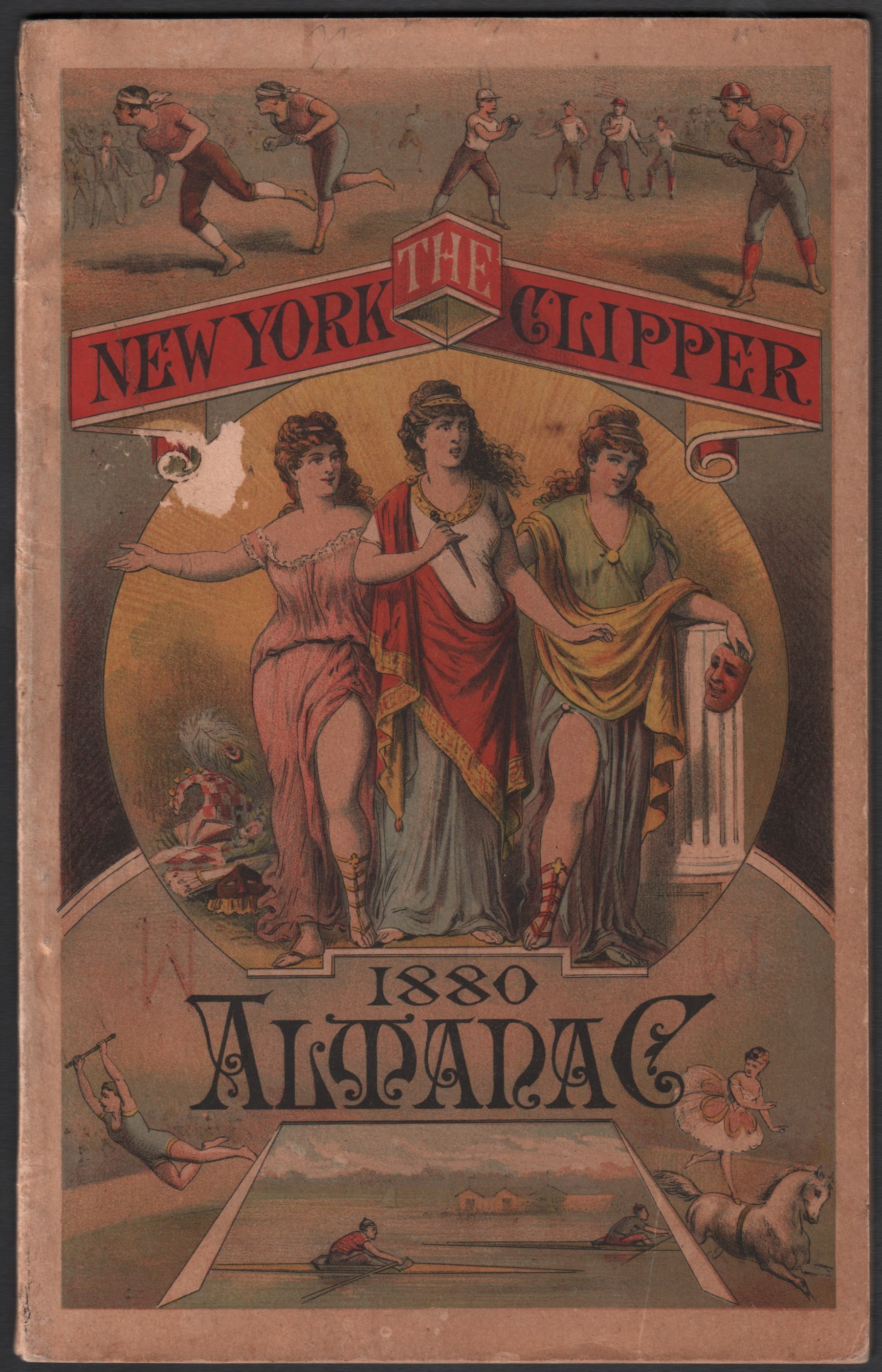 Early Baseball - The New York Clippers 1880 Almanac