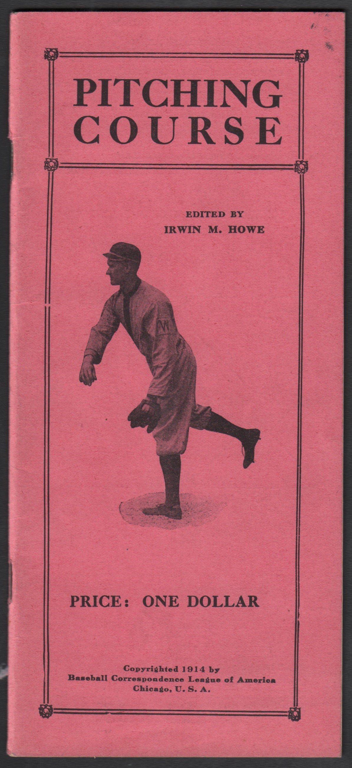 Early Baseball - 1914 Pitching Course Photo Illustrated Book