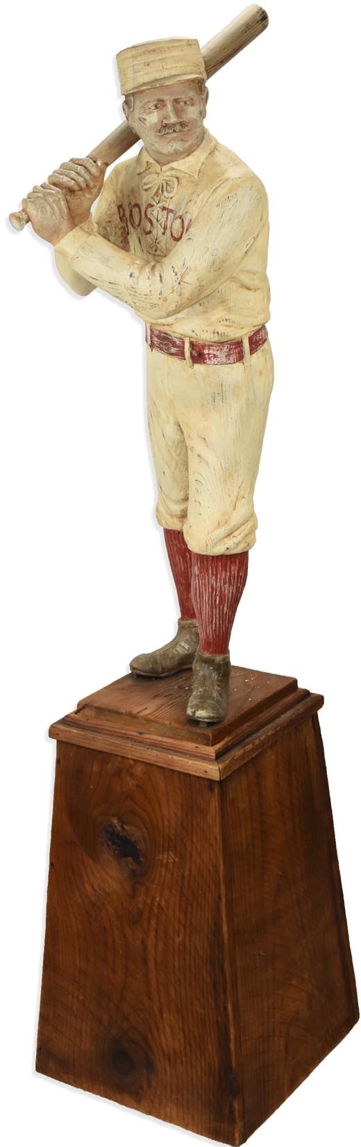 Early Baseball - Splendid 19th Century Boston Beaneaters Cigar Store Figure