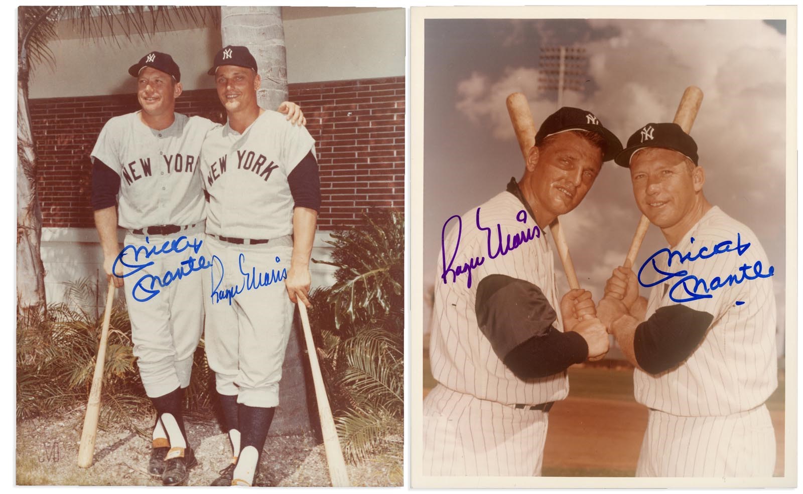 Kubina And The Mick - Mickey Mantle & Roger Maris Dual-Signed Photographs - All PSA Certified (5)
