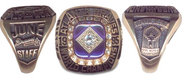 Jewelry and Pins - 1995 Atlanta Braves World Championship Ring