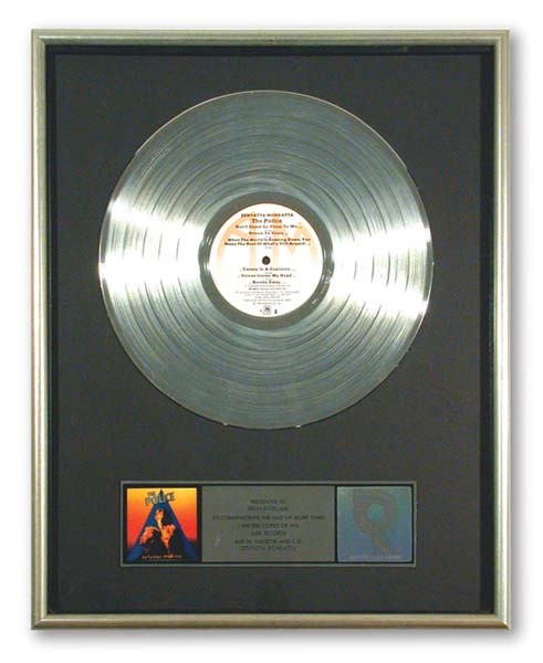 - The Police Platinum Record Award