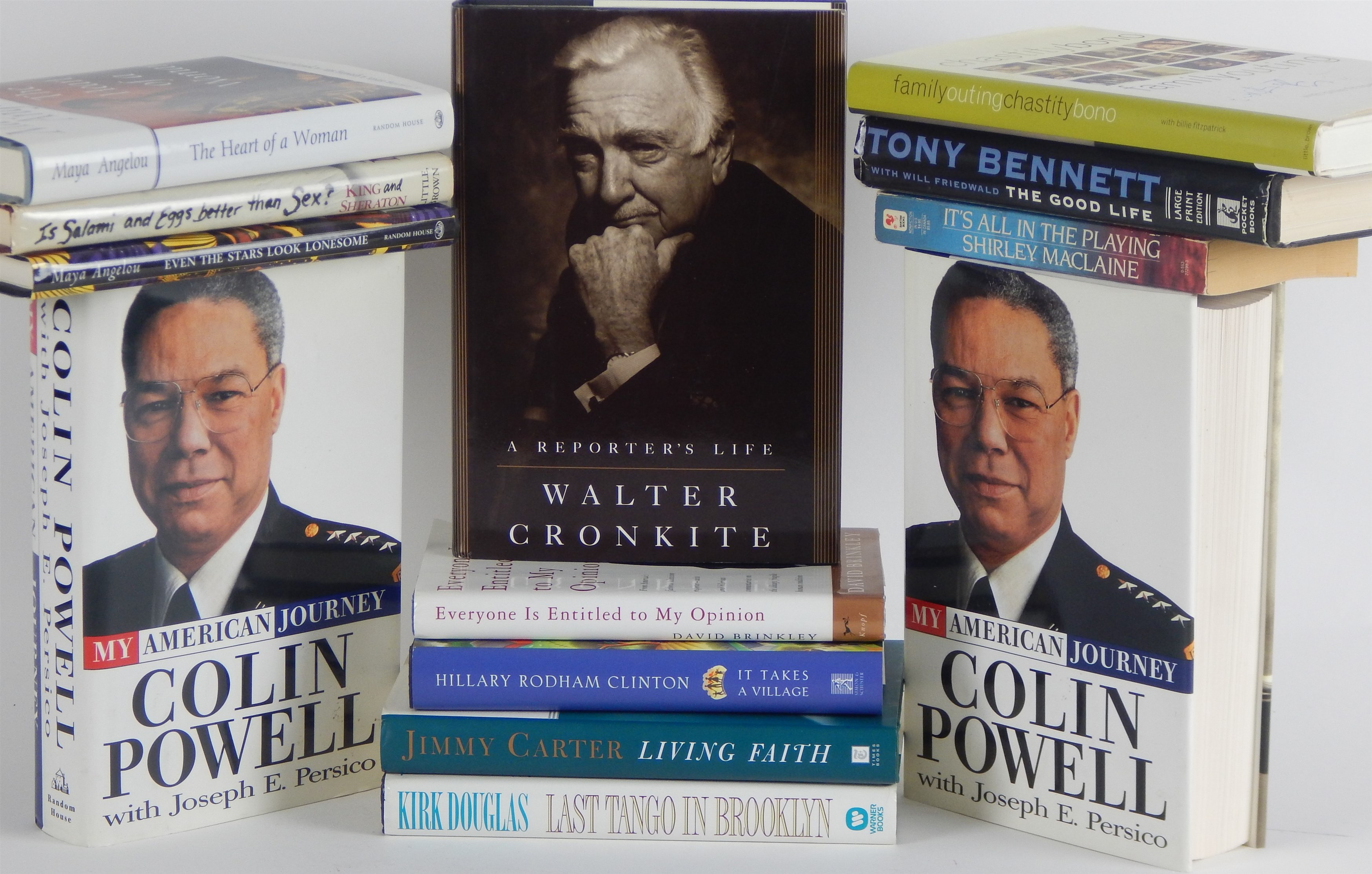 - Autographed Book Collection Featuring Celebrities and Ex-Presidents (13)
