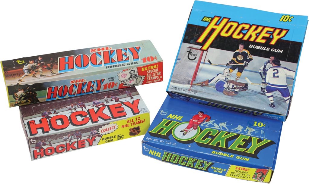 - 1967/68 - 72/73 Topps Hockey Boxes from Fleer Archive (4)