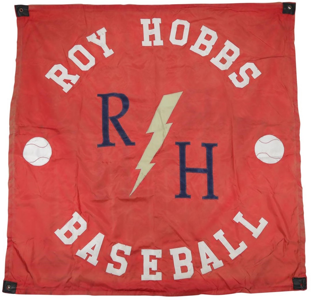 Stadium Artifacts - Impressive Roy Hobbs "The Natural" Baseball League Banner