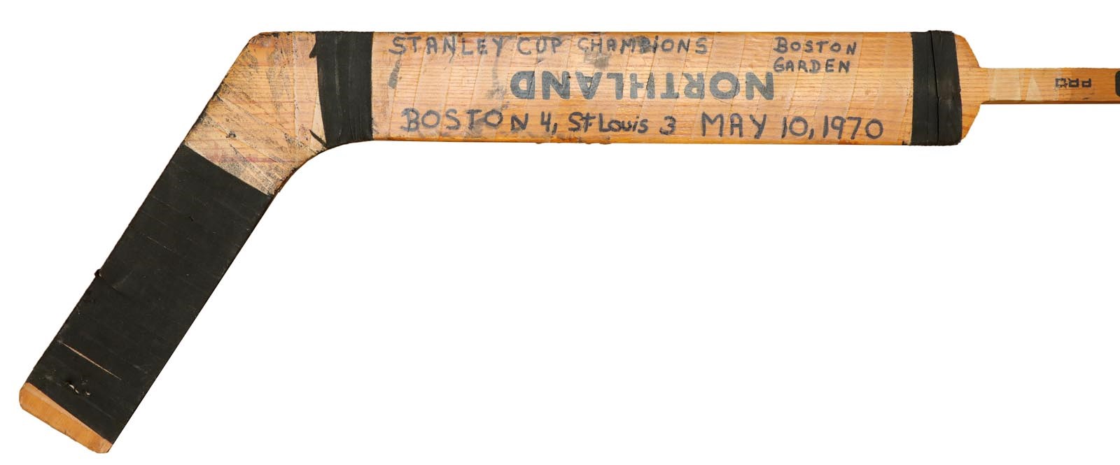 Hockey - Gerry Cheevers 1970 Stanley Cup Trophy Stick