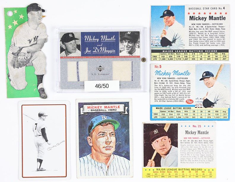 Kubina And The Mick - Grouping of Mickey Mantle Modern and Vintage Cards (6)