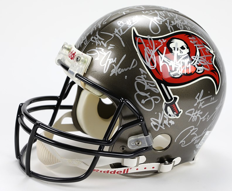 - Tampa Bay Buccaneers 2002 Team Signed Helmet (SB Champs)