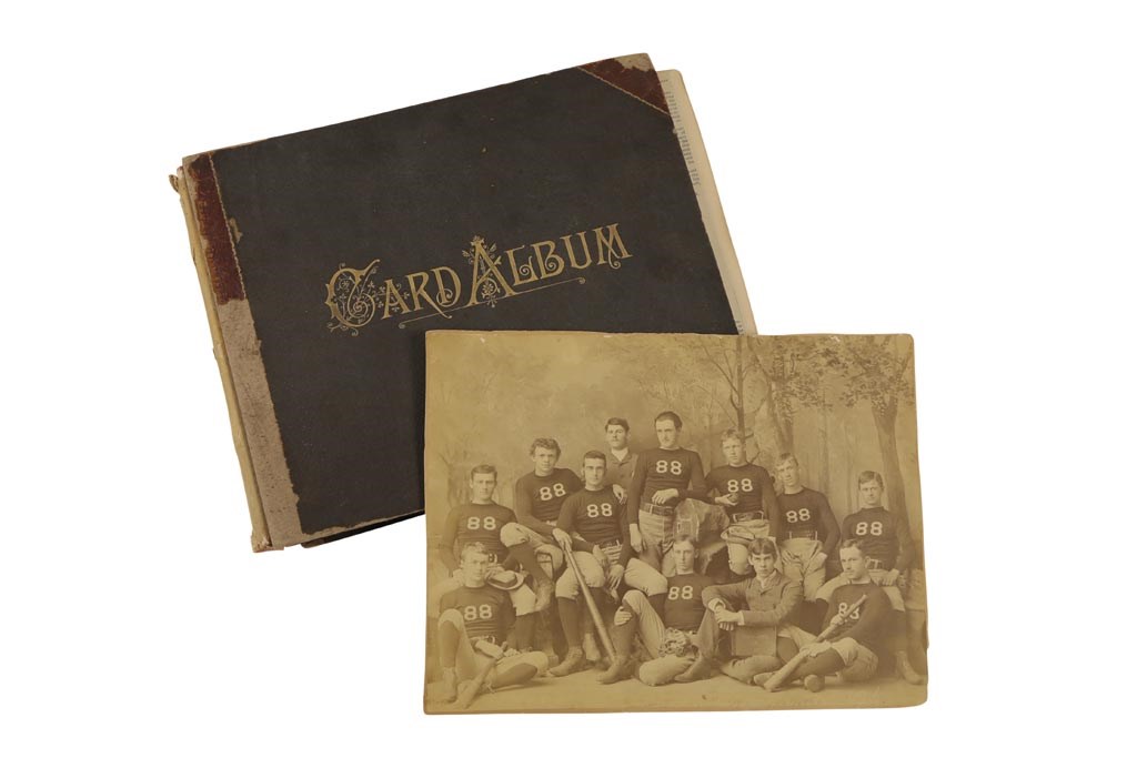 - 1885-86 Harvard Baseball Scrapbook w/Amos Alonzo Stagg