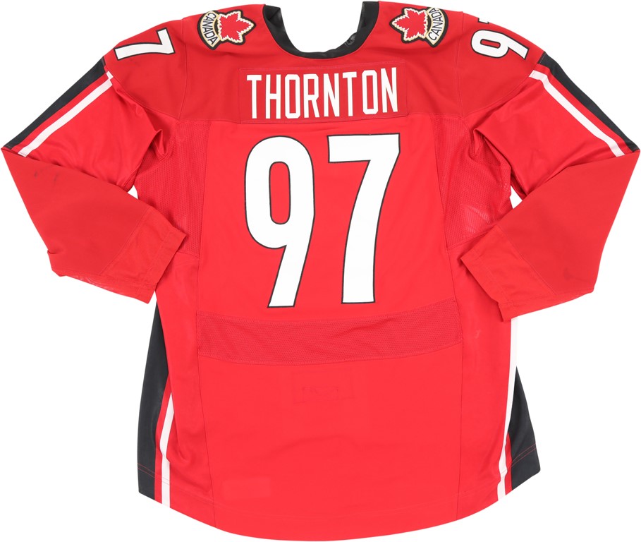 Hockey - 2006 Olympics Joe Thornton Team Canada vs. Finland Game Worn Jersey (Nike Rep Sourced)