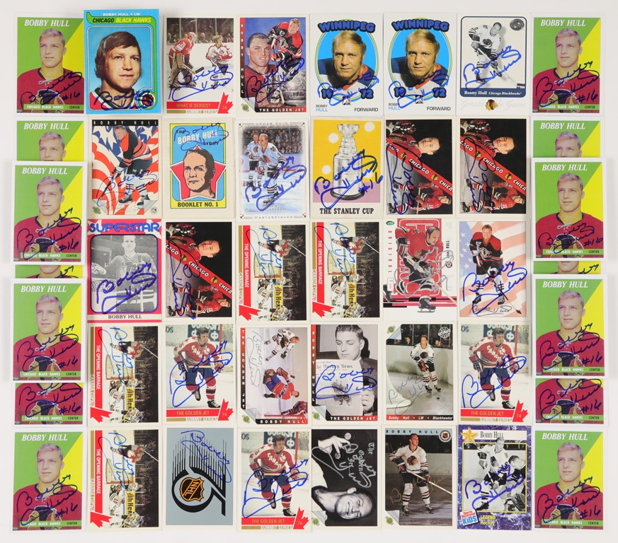 Hockey - Bobby Hull Autographed Cards (44)