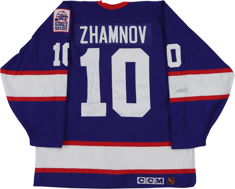 Hockey - 1993-94 Alexei Zhamnov Winnipeg Jets Game Worn Jersey