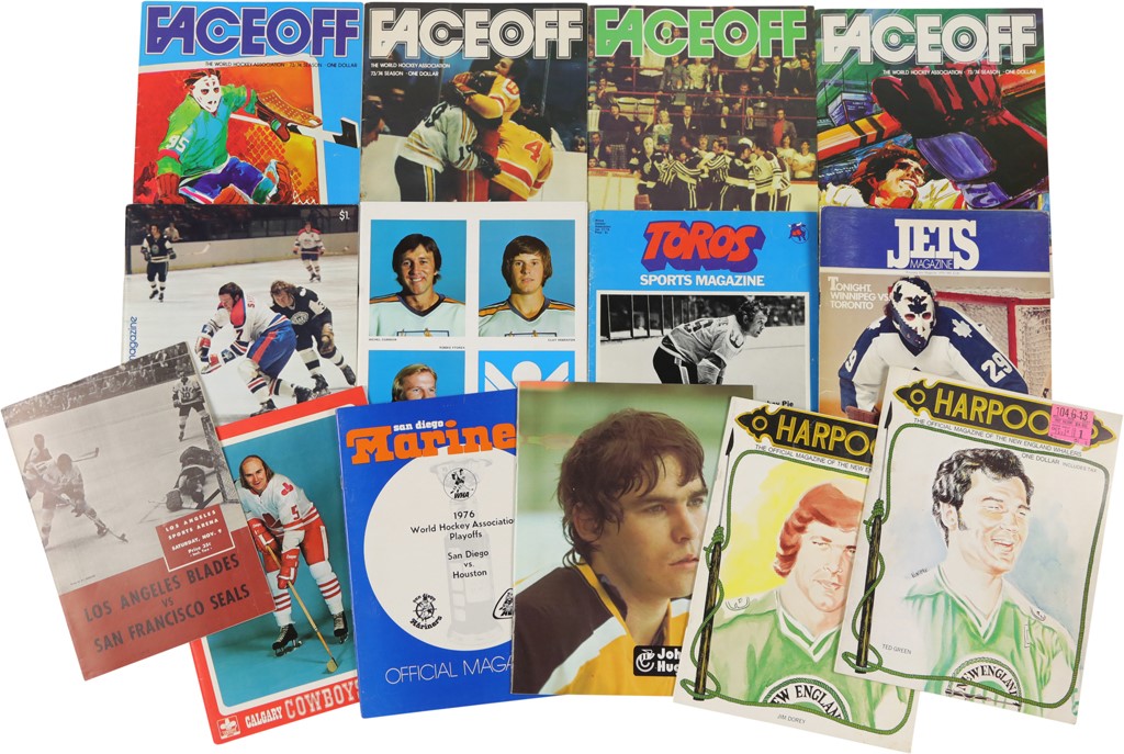 Hockey - High Grade 1970s WHA Hockey Programs (14)