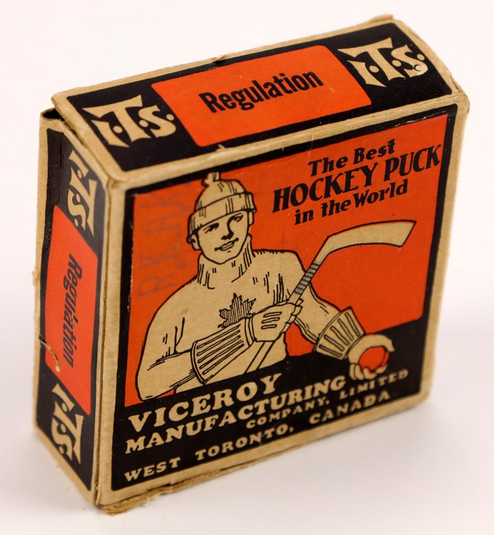 Hockey - 1930s Viceroy Puck in Original Box