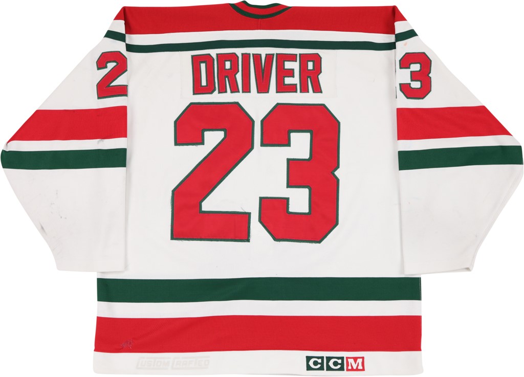 Hockey - 1990-91 Bruce Driver New Jersey Devils Game Worn Jersey