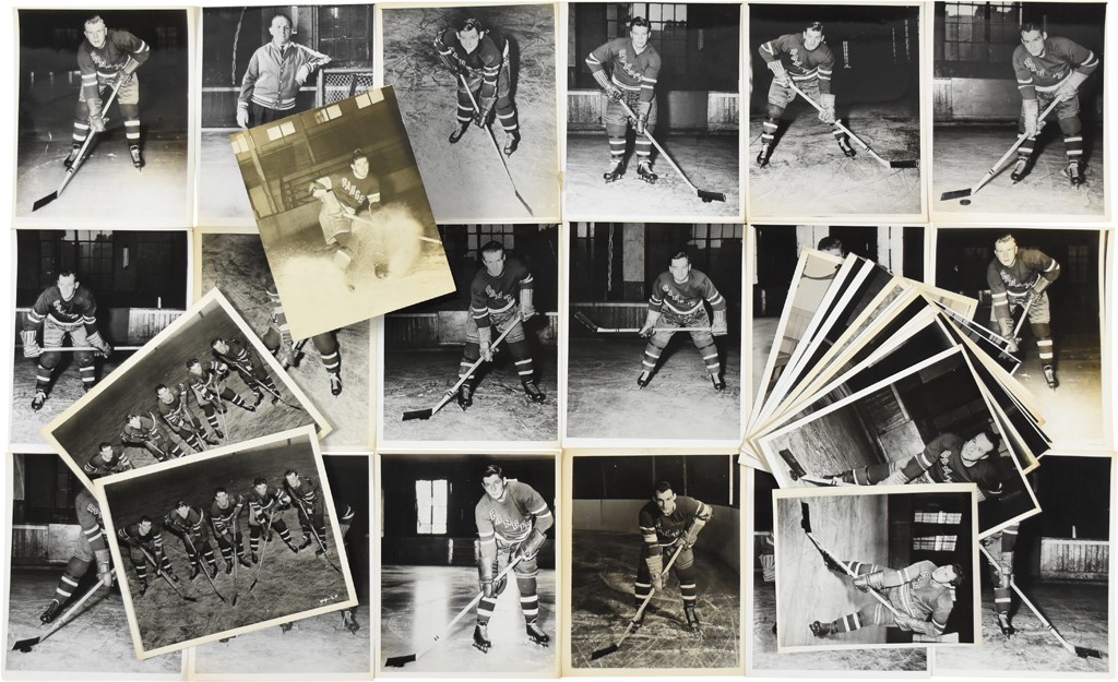Hockey - 1930s-40s N.Y. Rangers Type I Photos from The Art Ross Collection (30+)