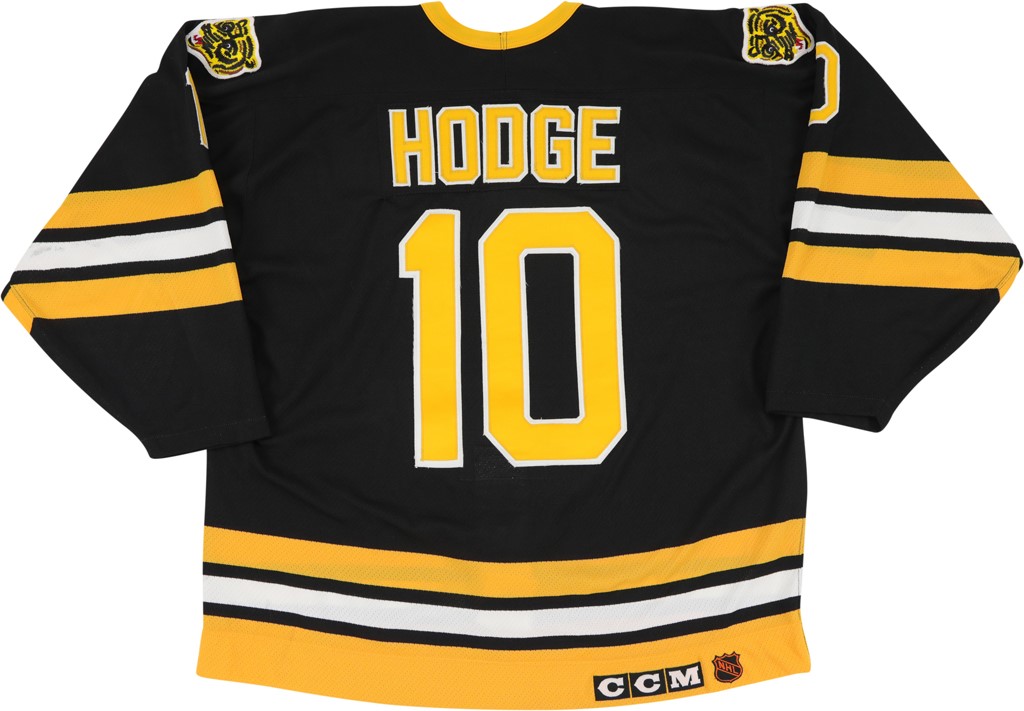 Hockey - 1991-92 Ken Hodge Jr. Boston Bruins Game Worn Jersey